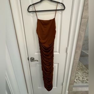 Bodycon Dress Brown Medium